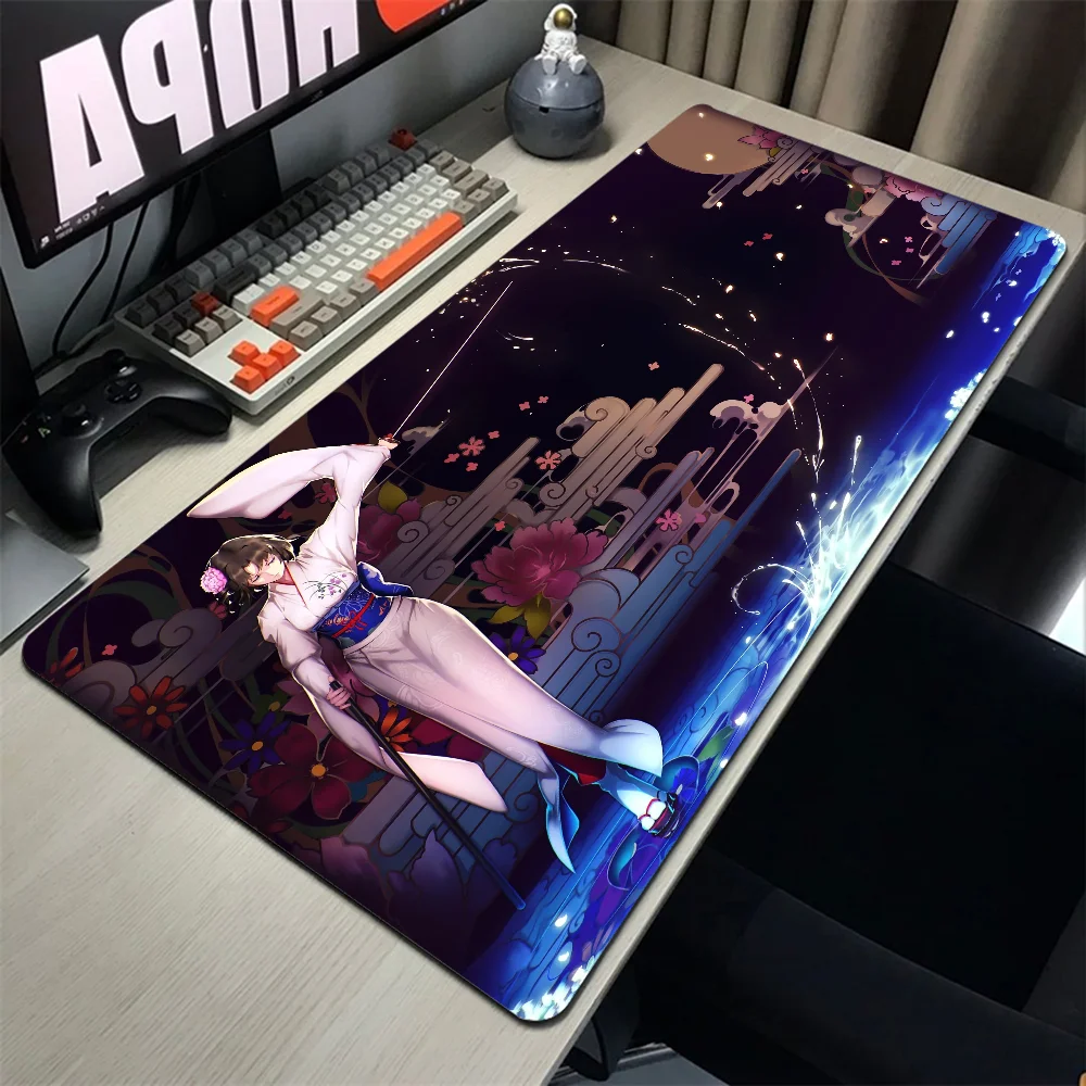 

Kara No Kyoukai Ryougi Shiki Mouse Pad Gaming Pc Accessories Computer Desk Gamer Cabinet Anime Mousepad Large Keyboard Desk Mat