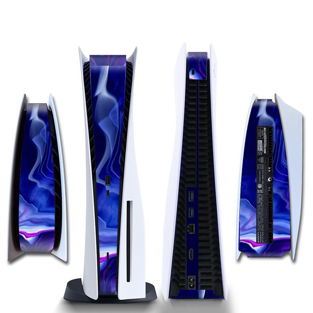 Stickers Skin For PS5 CD-ROM/ Digital Edition Protective Shell Game Console Middle Replacement Decoration Strip DIY