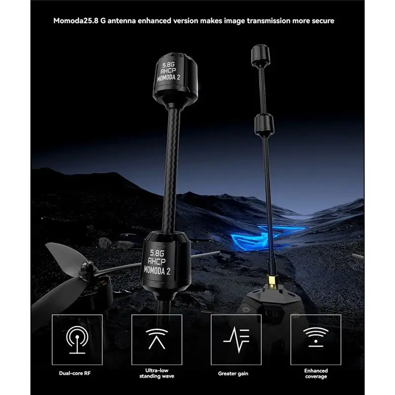 A86P-5.8G 듀얼 안테나 5.65Ghz SMA 듀얼 코어 RF FPV 드론 부품용 초저 VSWR DIY RC 부품