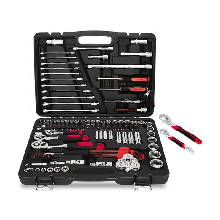 

Hot Sale 58pcs 3/8 inch hammer screwdriver socket wrench sets box Repair Tools