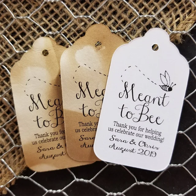 Celebrate Your Special Occasions with Meant to Bee Personalized Favor Tags!