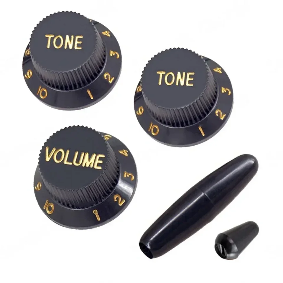 3 pz/4 pz Manopole a Cupola in Metallo Manopole per Basso Elettrico Manopole di Controllo del Tono del Volume con Chiave Bronzo/BK/CR/GD/Nichel Nero  18