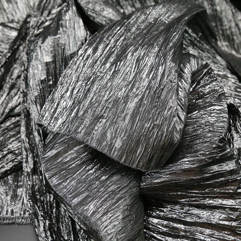 Hand-twisted Rope Wrinkled Irregular Pleated Fabric Texture Shape Masquerade Party Decoration Background Stage Costume Fabric