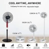 UNITEDTIME Desk and table fan, Foldable Fans Portable Travel Fan Battery Operated or USB Powered,Adjustable Height,My Foldaway 2