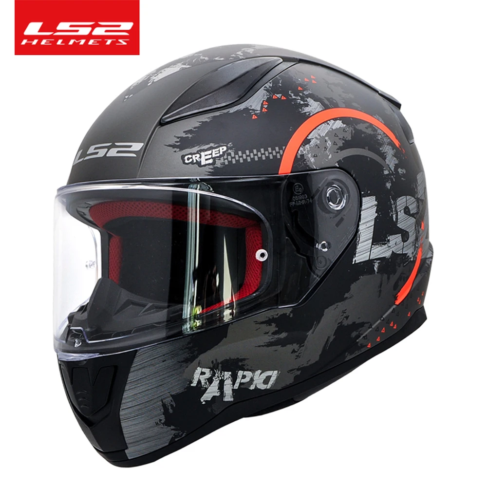 Ls2 Casco Moto Originale Rapid Ls2 Capacete Ff353 Hd Caschi Integrali Antiappannamento Uomo Donna Street Racing Caschi Casco Moto