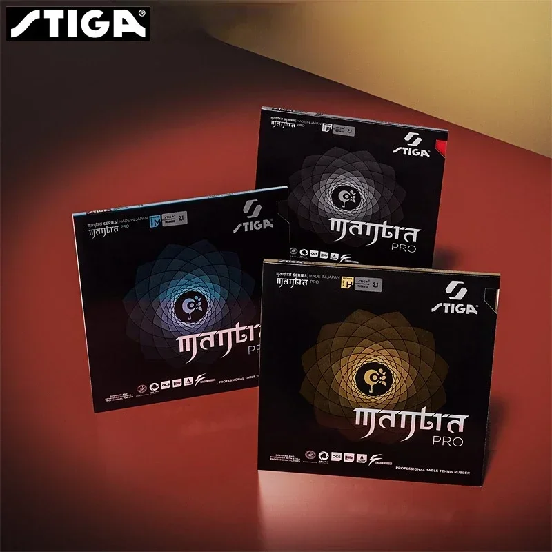 STIGA-MANTRA PRO Table Tennis Rubber Semi-Hollow Ping Pong Rubber AstrBalancing Pro M H XH Series Pimples-in Offensive
