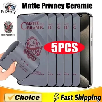 Pellicola Protettiva Opaca in Ceramica Anti-spia per Samsung Galaxy S25 Ultra S24 FE S26 A56 A57 S23 S22 A55 A36 A54 A16 A06