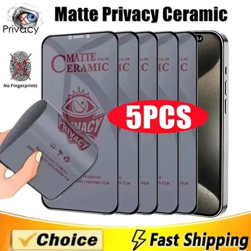 Matte Ceramic Privacy Screen Protector For Samsung Galaxy S25 Ultra S24 FE S26 A56 A57 S23 S22 Anti-spy Film A55 A36 A54 A16 A06
