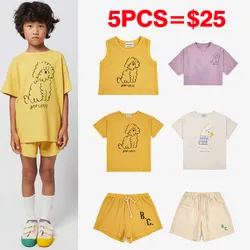 Clearance BC Kids T-shirts Summer Fashion BC Cute Children's T Shirts Cartoon Teenagers Top Clothes Boys and Girls Clothing Sets