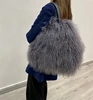 Factory Wholesale New Fashion Design Luxury Real Mongolian Lamb Fur Bag Sheep Fur Shoulder Bag 3