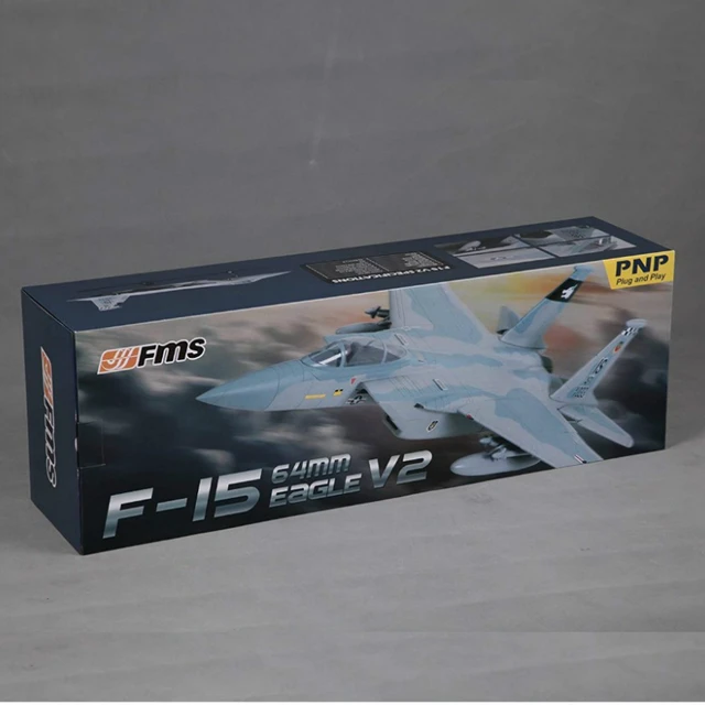 FMS RC Airplane 64mm F15 F-15 V2  PNP Ducted Fan EDF Jet Camo 4S Scale Warbird  Model Hobby Plane Aircraft Avion 6