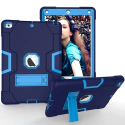 Enhanced Shockproof Kids Tablet Case with Armor Stand and Cover - Mini 123 7.9inch (Navy Blue)