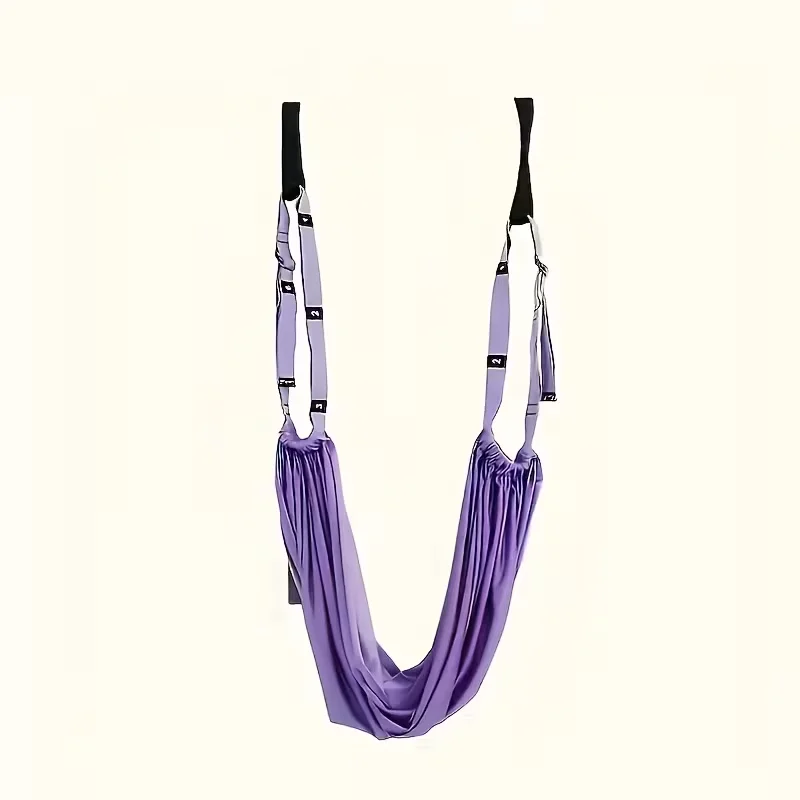 Anti-Gravity High Elasticity Durable Yoga Stretching Rope, With Door Hook - Made of Durable Nylon Material