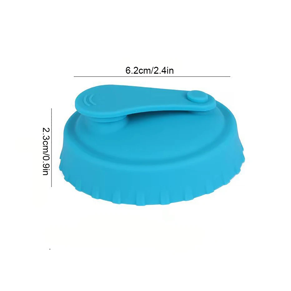 Soda Can Lid Silicone Reusable Stopper Fits Standard Cans For Soda Beer Drinks Juice Coke Beverage