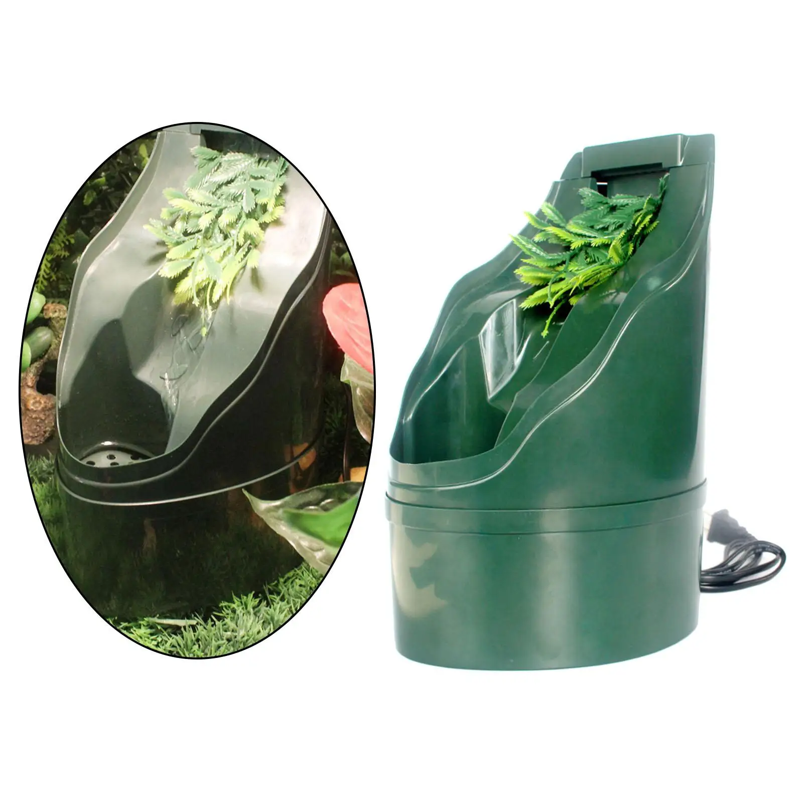 https://ae01.alicdn.com/kf/S7264d07a30524e78998a6a37cea5ad66S.jpg Reptile Drinking Fountain Water Dispenser Large Bowl with Filter for Chameleon Lizard Snake Turtle Cage Amphibian Habitat