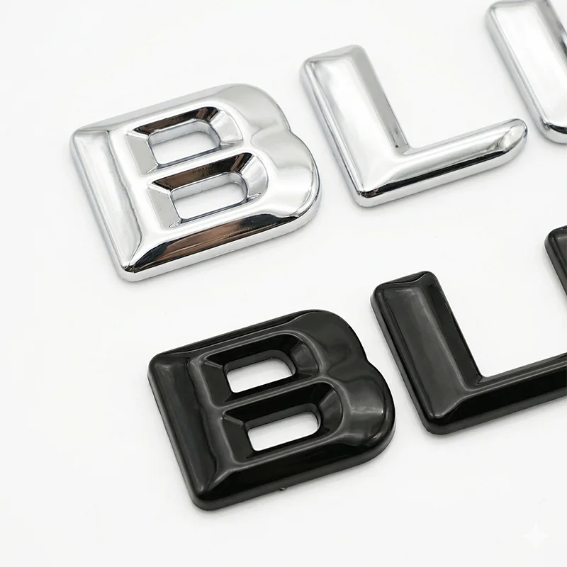 3D ABS 블루텍 자동차 엠블럼 배지 스티커 (메르세데스 벤츠 W212 W166 ML350 GL350 E350 디젤 트렁크 로고 데칼 자동차 스타일링)