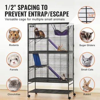 4-Tier Rolling Ferret Cage 3