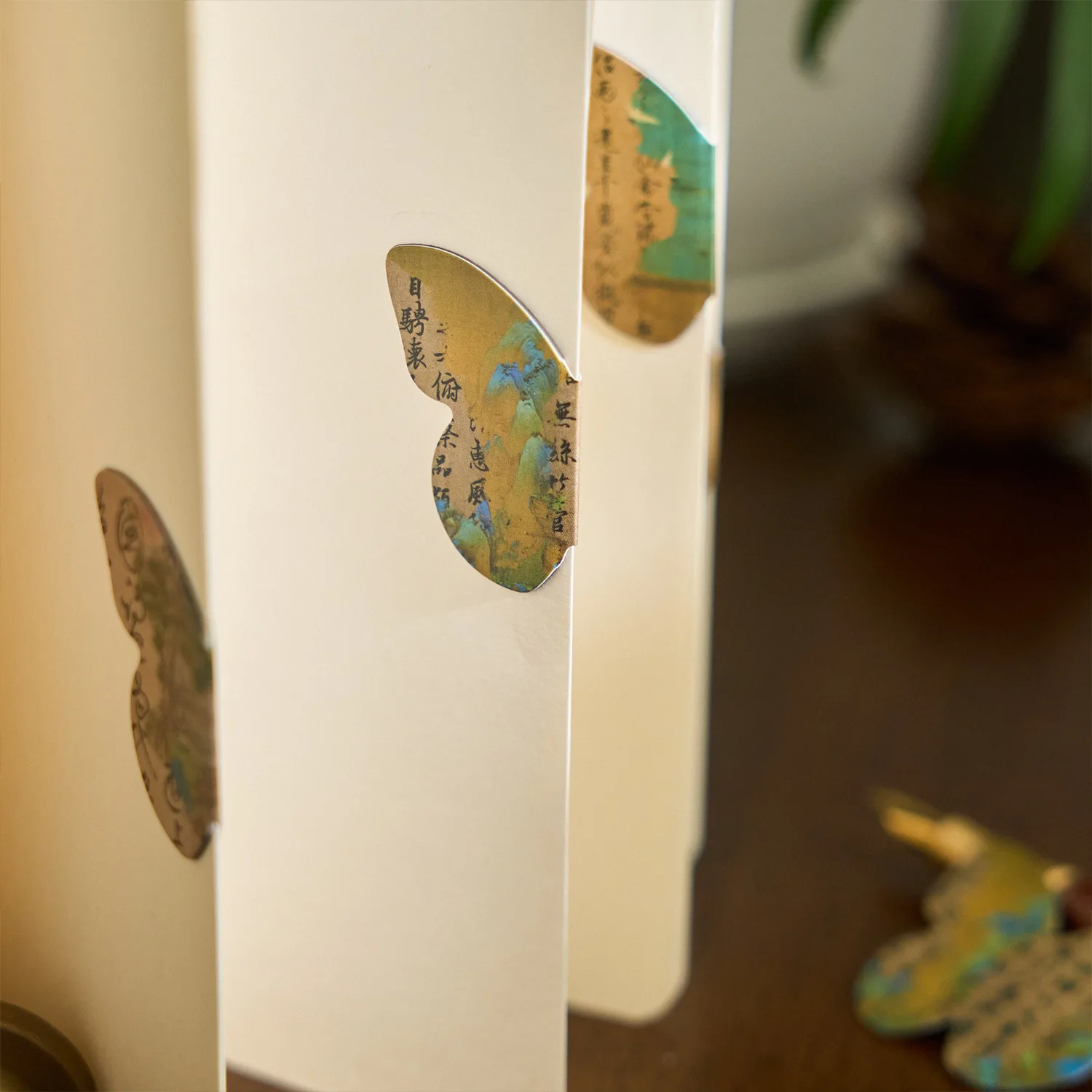 Butterfly shape Magnetic bookmark Reading mark 4 pcs Student gift bookmarks