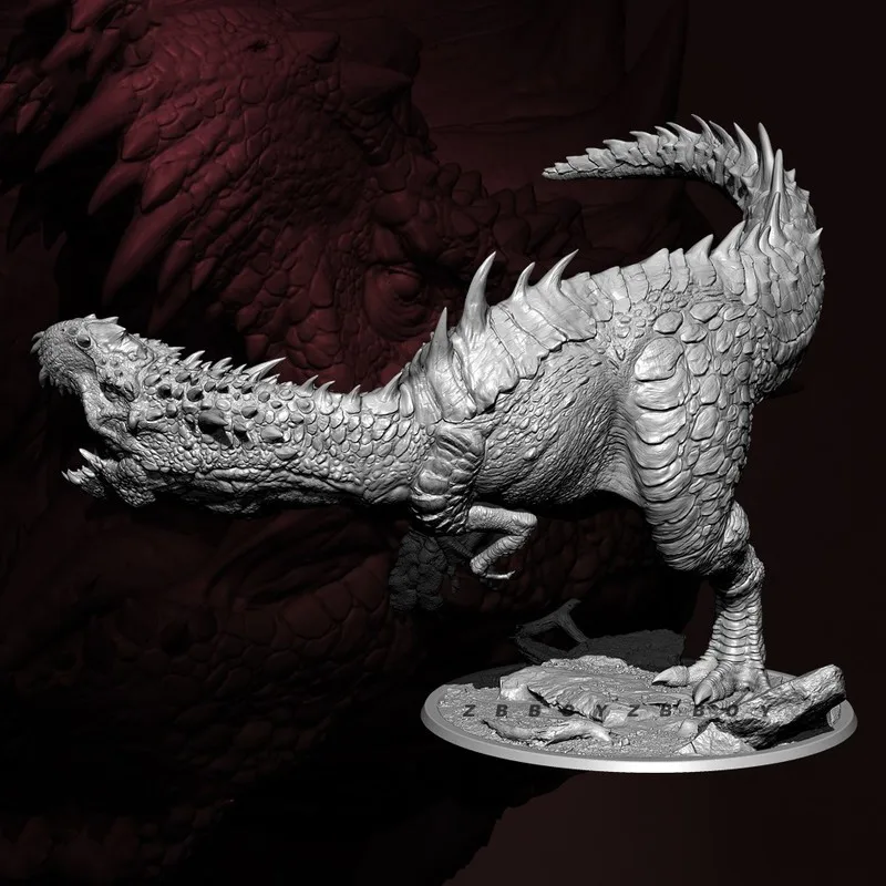 Kit Modello In Resina Da 140Mm Figura Incolore E Autoassemblatozbboy Produttore Tyrannosaurus Rex Resin Soldier White Model Td-3612