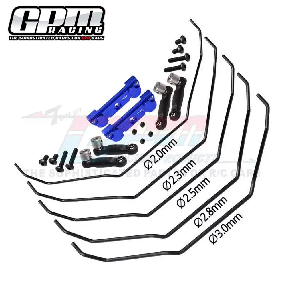 GPM for Traxxas 1/8 MAXX SLASH 6S RC Car Upgrade Parts Metal Aluminum Alloy 7075 Front Rear Sway Bars Linkage Kit 10295, front sway bar links,rear anti roll bar links