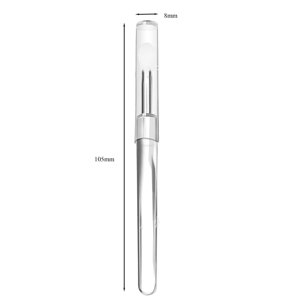 Nail Art Silicone Brush Reusable Chrome Glitter Applying Manicure Tool New Easy-Daub Pigment Silicone Applicator Sticks 404Nails 6