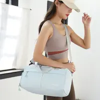 Shoe Compartment Yoga Mat Bag Dry and Wet Separation Waterproof Gym Shoulder Bag Wear-resistant Nylon Travel Duffel Bag Sport 1