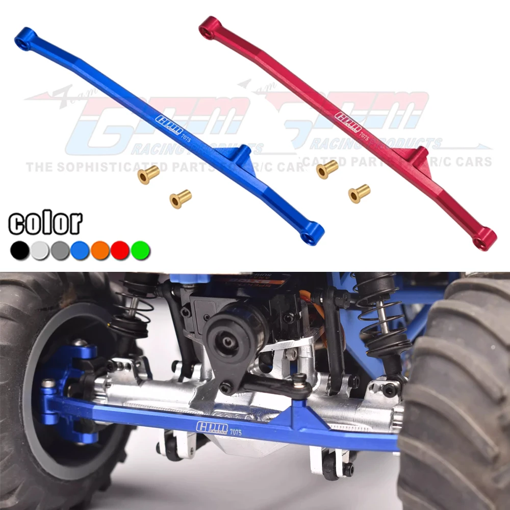 

Металлическая алюминиевая рулевая тяга GPM 7075, хомут рулевой тяги LOS211051 для Losi 1/18 Mini LMT 4X4, обновленные детали для щеточного монстр-ТРАКА LOS01026