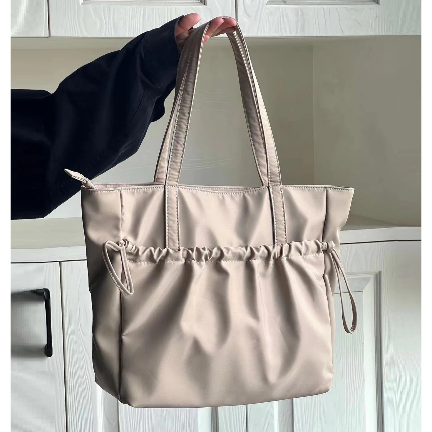 

Женская сумка на шнурке, водонепроницаемая нейлоновая вместительная сумка-тоут для путешествий