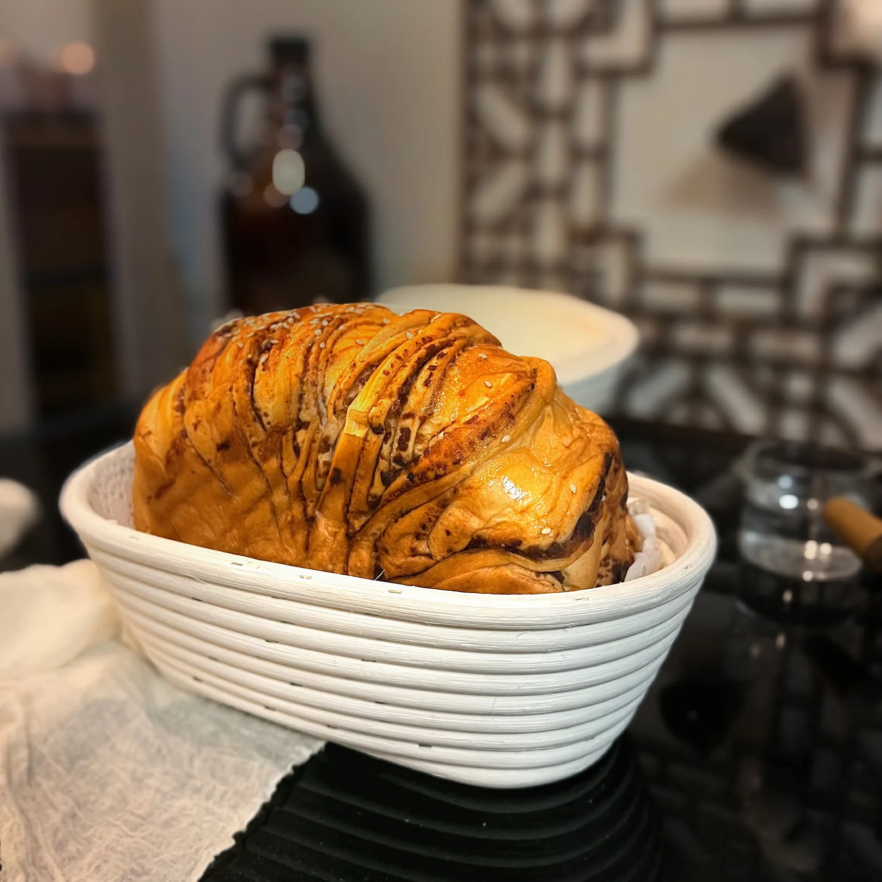 Natural Rattan Bread Proofing Basket Handmade Rattan Wicker Baking Bowl Dough Fermentation Sourdough Banneton Bread Basket