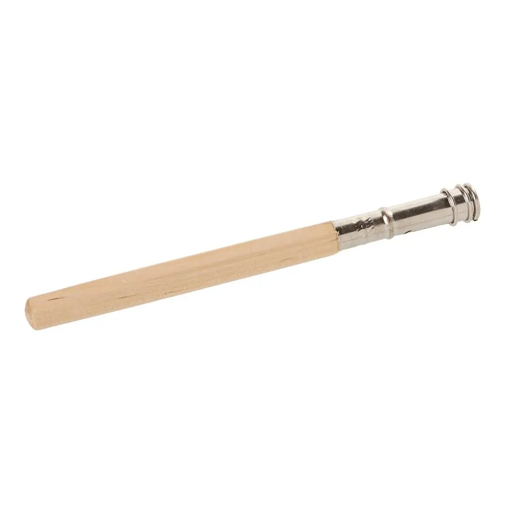 Removable Head Wooden+Stainless Holder Arts Pen Pencil Extender