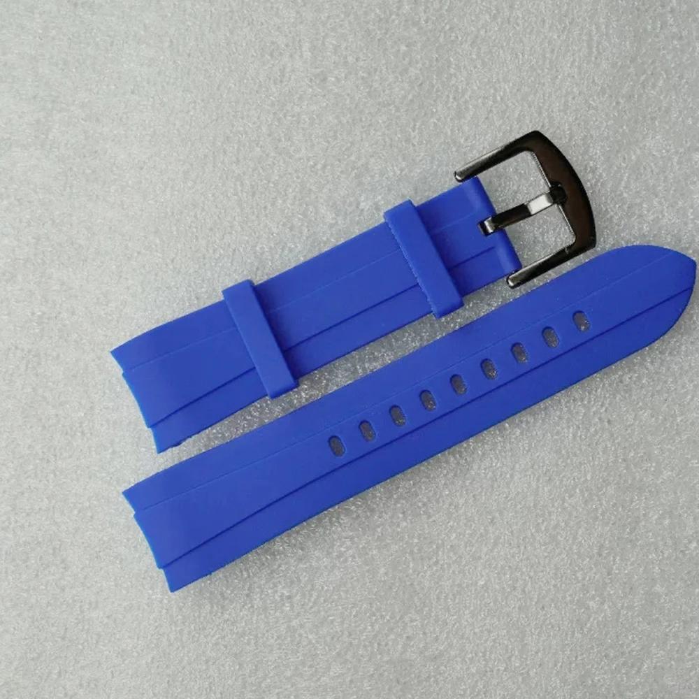 22mm SKX007 Waterproof Rubber Strap Watch Strap Elbow Watch Modification Accessory Needle buckle Strap