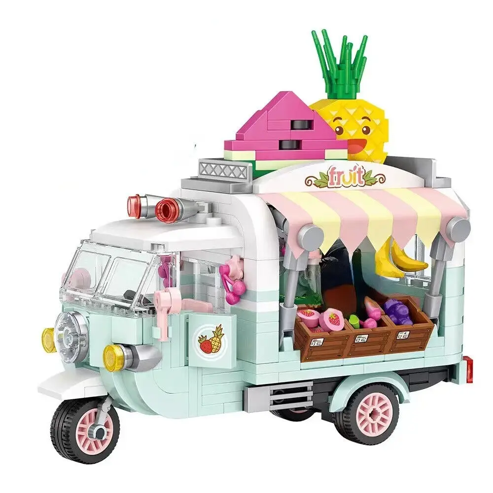 LOZ 미니 블록 십대 빌딩 장난감, 소년 소녀 퍼즐 스낵 트럭, 여성 선물, 홈 장식, 1737 1738 1739 1740