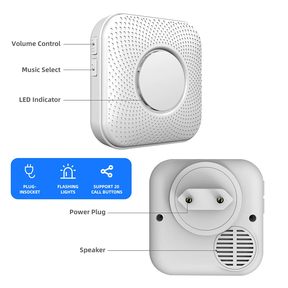 Wireless Remote SOS Button 433MHz Home Alarm System For Patient Elderly