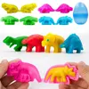 Children Cartoon Dinosaur Fruit Roller Cutter Scissors Dough Accessories Plasticine Mold Early Educational Toy Dough Play Tools 6