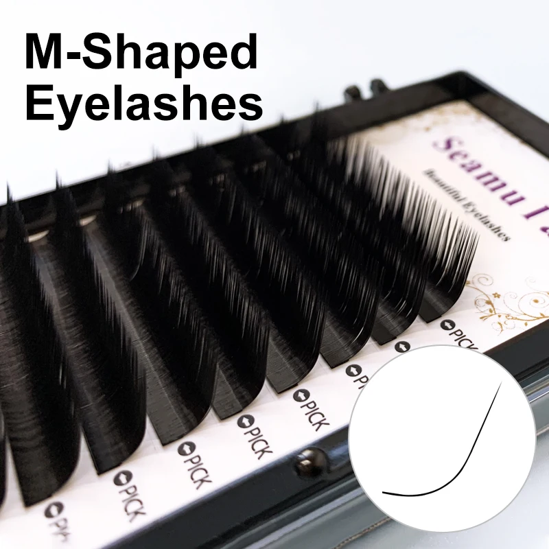 

Korea PBT Eyelash Extension M Curl Supplies Professional Natural Faux Individual Eyelashes Mink Russian Volume Lashes