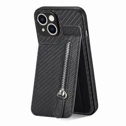 Premium Leren Rits Wallet Telefoonhoesje met Kaartsleuven & Magnetische Houder