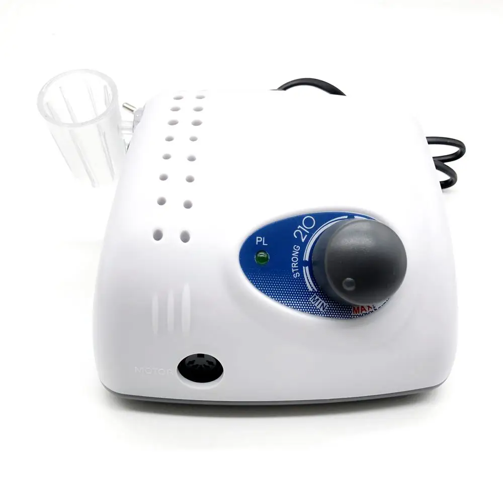 Strong 210 65W Electric Nail Drill Machine 40000rpm Strong 105L Handle Nail Drills Manicure Machine Pedicure Electric File Bits 2