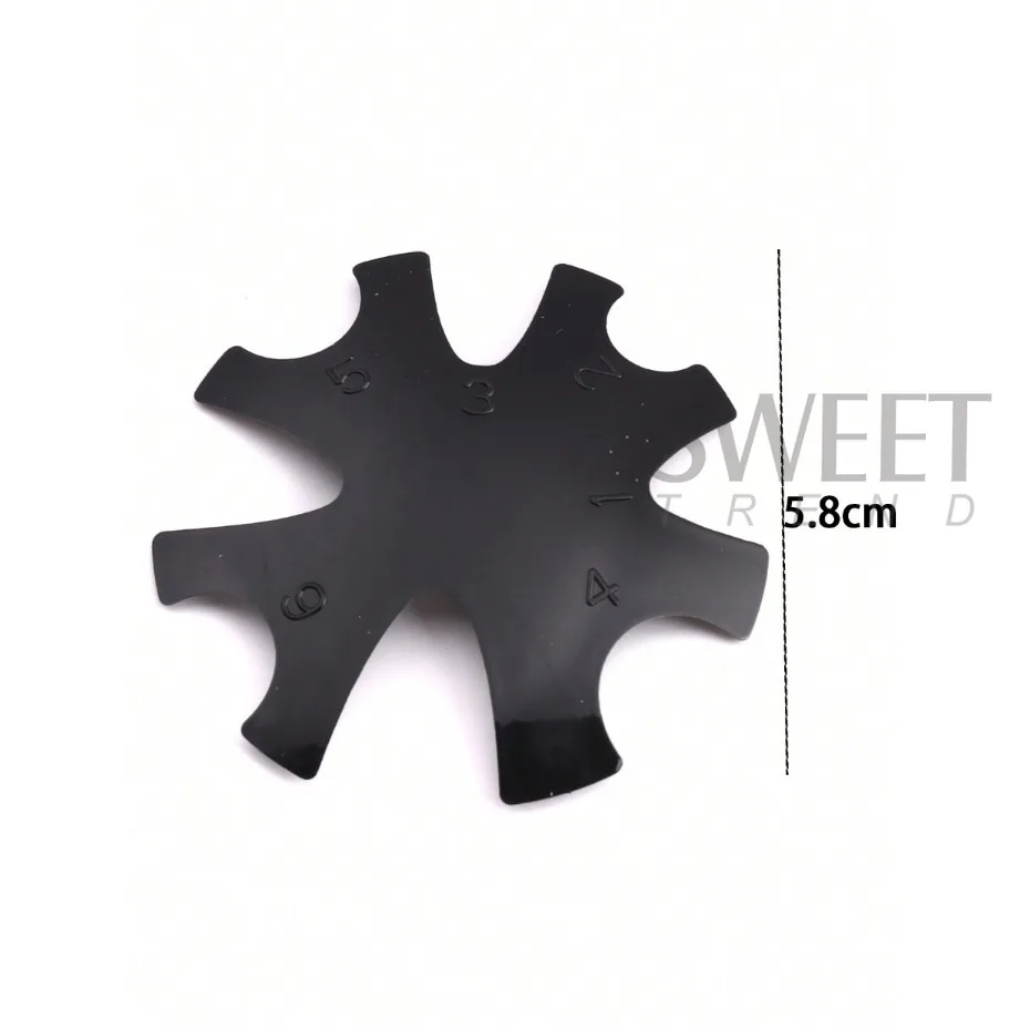 5pcs Plastic Manicure Edge Trimmer Templates French Wave Line Cutter New DIY Decorations Plate Module Manicure Gel Cutter Tools