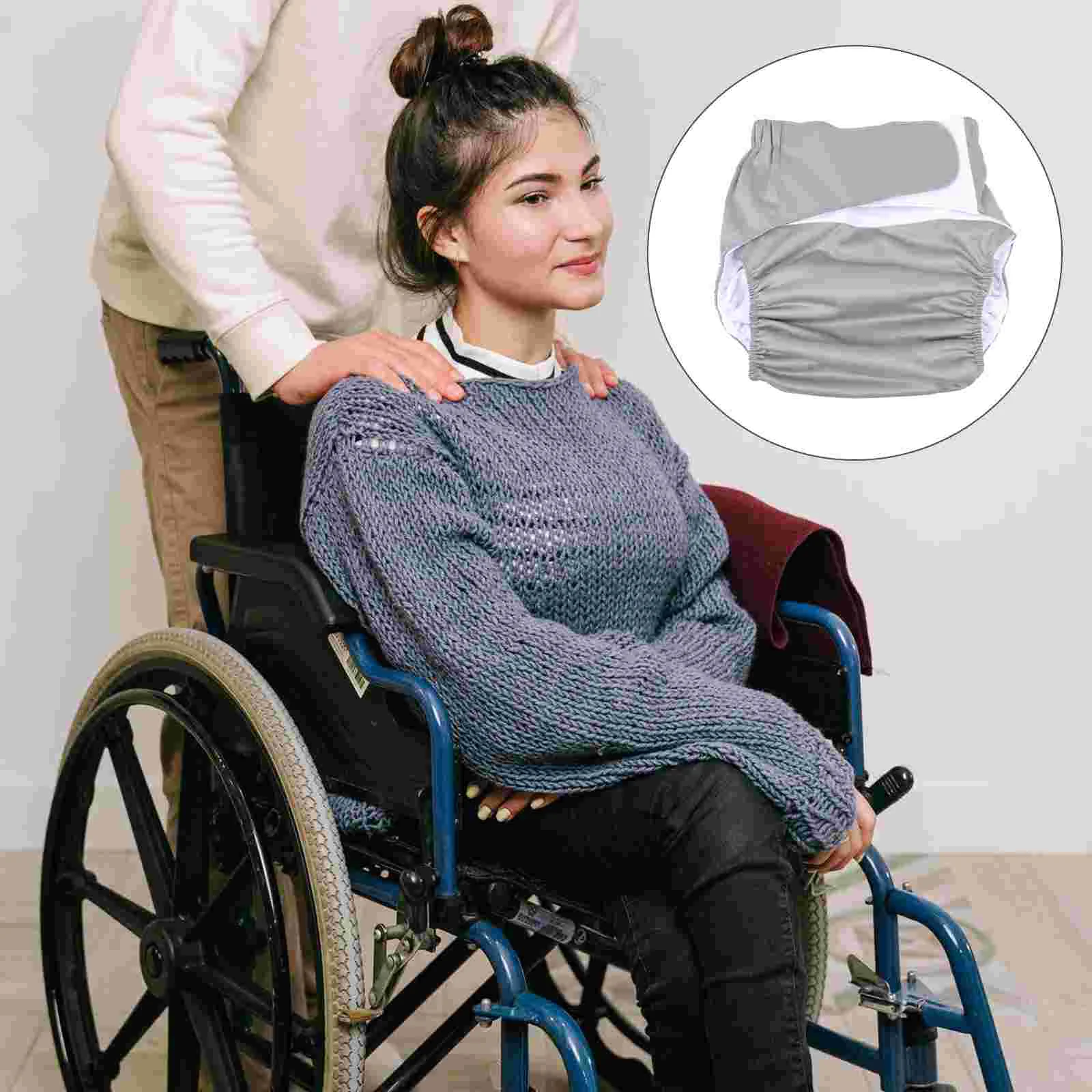 Elderly People's Diapers Reusable Adult Urinary Pant Incontinence Pocket Nappy Cloth Used Washable 6