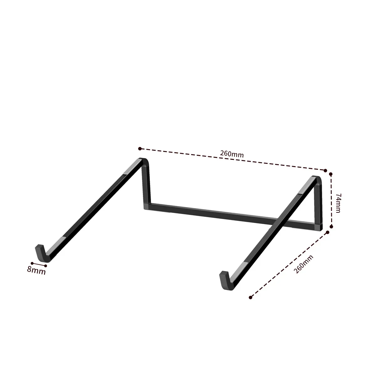 Adjustable Aluminum Laptop and Tablet Stand with Heat Dissipation
