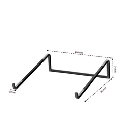 Adjustable Aluminum Laptop and Tablet Stand with Heat Dissipation (Black)
