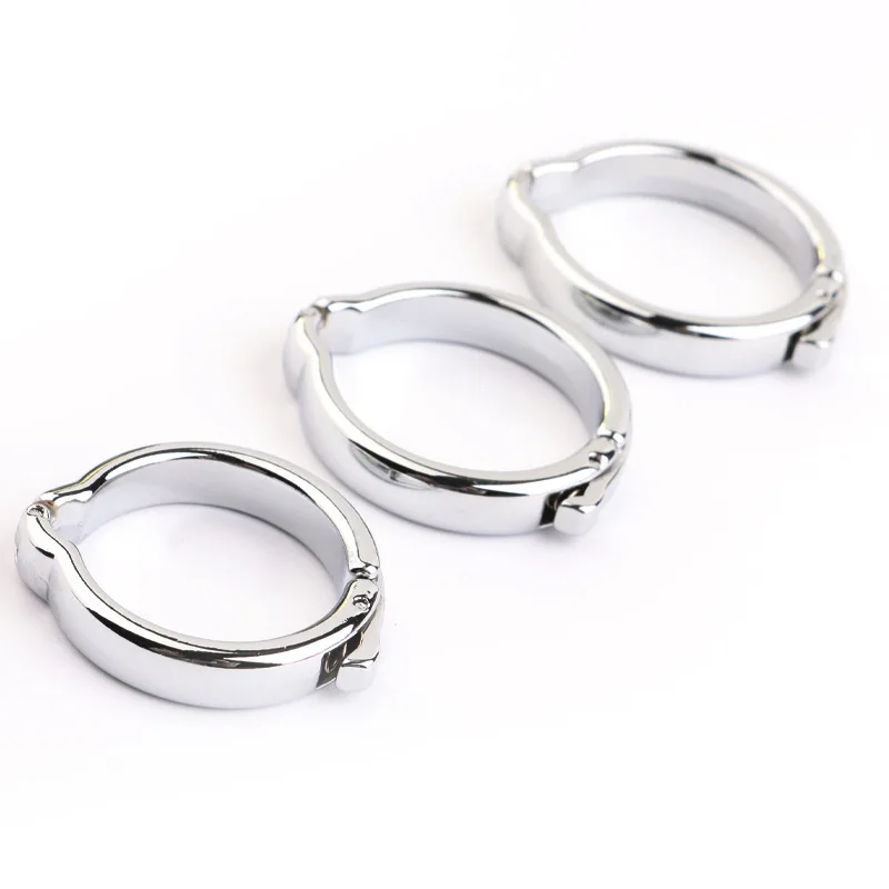 Anneau en acier inoxydable anneaux en métal réglable chasteté masculine Dick retard Extender Scrotum jouets sexuels pour hommes exercice_voghion.com