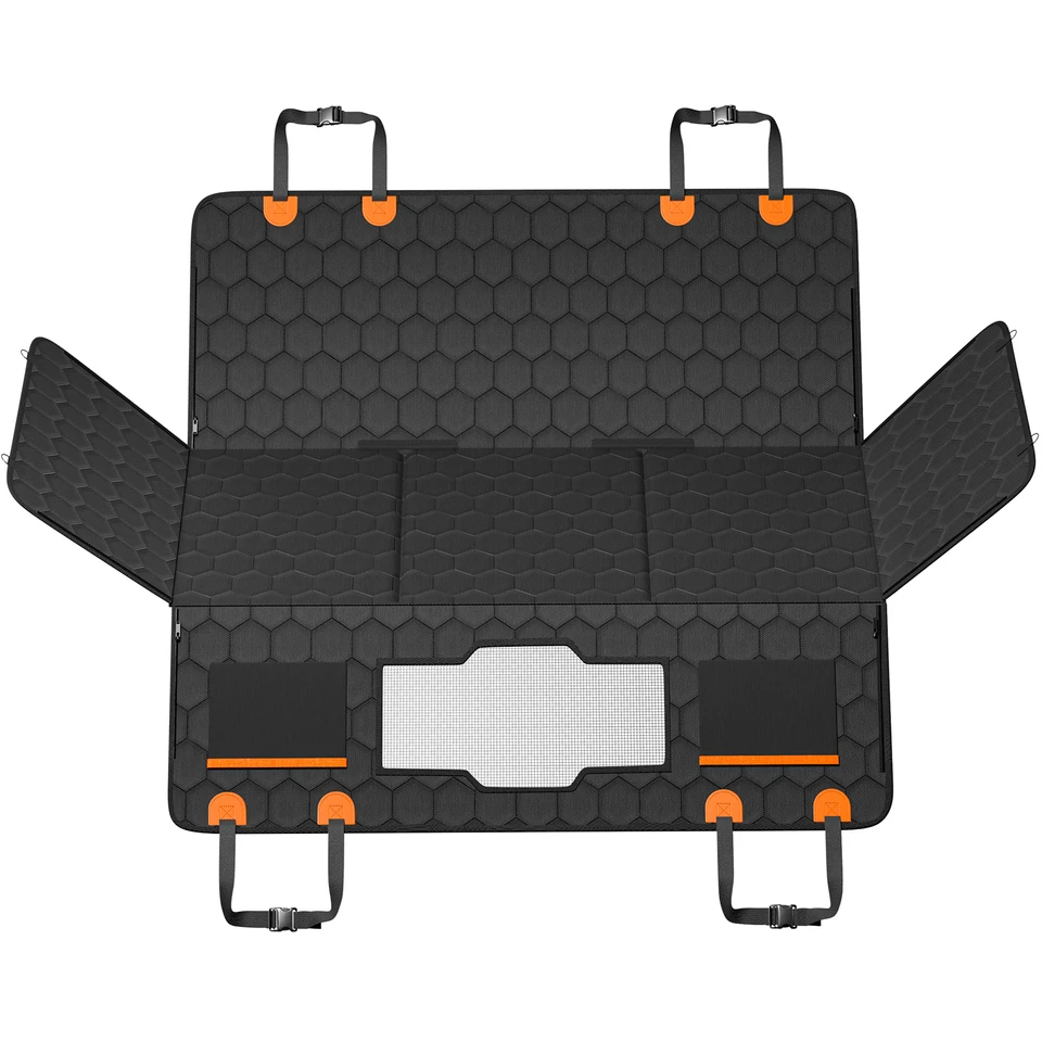 Dog Car Seat Cover Extender with Mesh Window
