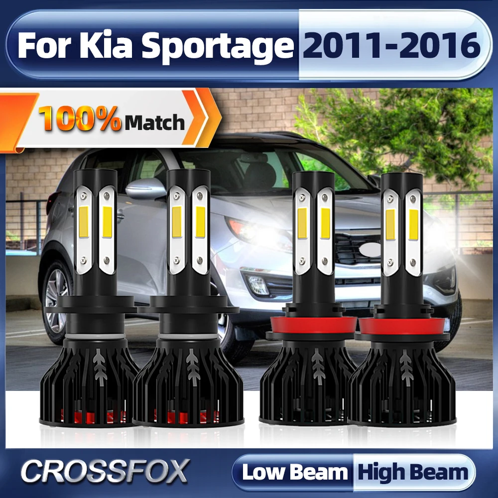 

H7 H11 LED Car Headlight Bulbs 240W 6000K White Car Lamps Car Accessories For Kia Sportage 2011 2012 2013 2014 2015 2016