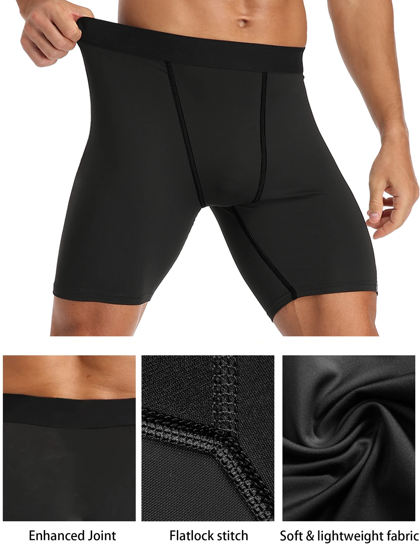 Compression Shorts for Men Spandex Sport Shorts Athletic Workout Running Performance Baselayer Underwear