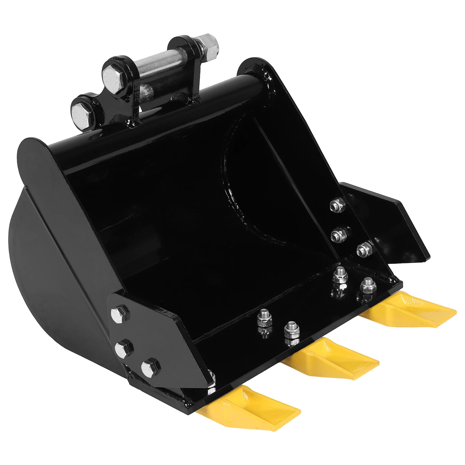 15.75in/400mm Heavy Excavator Attachment 0.98in Hole Mini Trench Bucket 3.46in Center Wheelbase Compatible with 0.8-1.8T Diggers