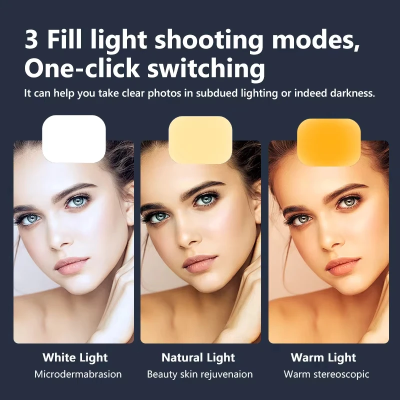 Xiaomi Wireless Bluetooth Foldable Selfie Stick Doule LED Fill Light Remote Desktop Tripod Stand for Android Smartphone Holder