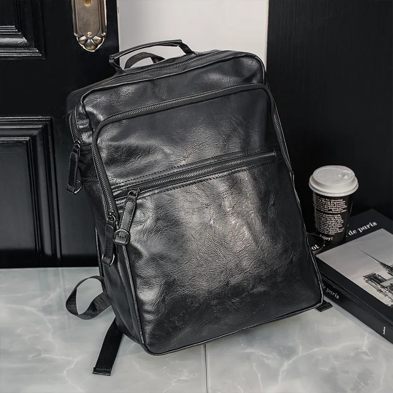 Large Capacity Backpack Trendy Men Bag Casual Travel Laptop Backpack College Student School Bag
