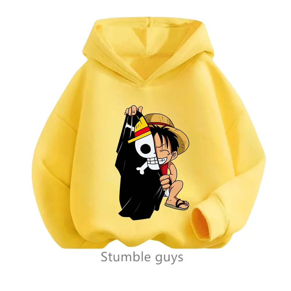 thumbnail image 1 of Sudadera con capucha de Anime One Pieces, ropa para niños, ropa para primavera y otoño para niñas, sudadera con dibujos animados de Luffy Zoro, traje para adolescentes, camisetas con capucha de Sonic, 1 of 5