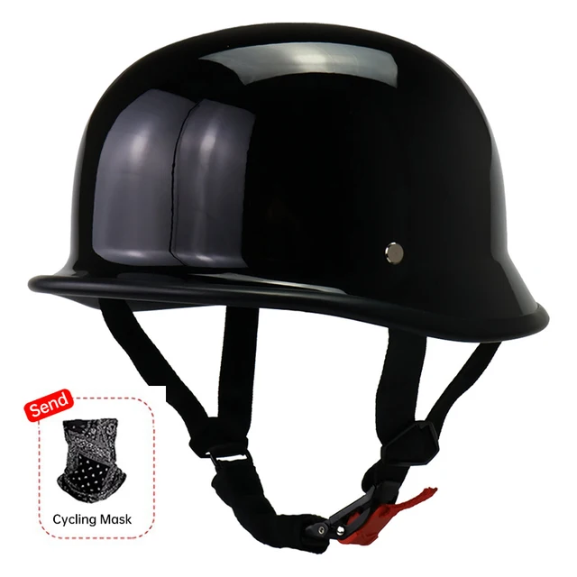 Comfortable Half Helmet Polo Cap Half Shell Open Face Motorcycle Helmet ABS Material Cycling Helmet  - DOT Approved 6